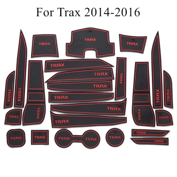 

Car Non-Slip Interior Cup Cushion Door Mat Sticker Covers For Chevrolet Captiva Aveo TRAX Accessories 2012 2013 2014 2015 2016