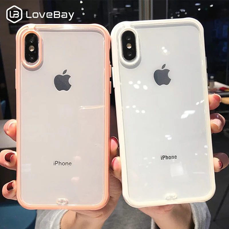 Lovebay Shockproof Bumper Transparent Silicone Phone Case For iPhone 11
Pro X XR XS Max 8 7 6 6S Plus Clear Soft TPU Back Cover