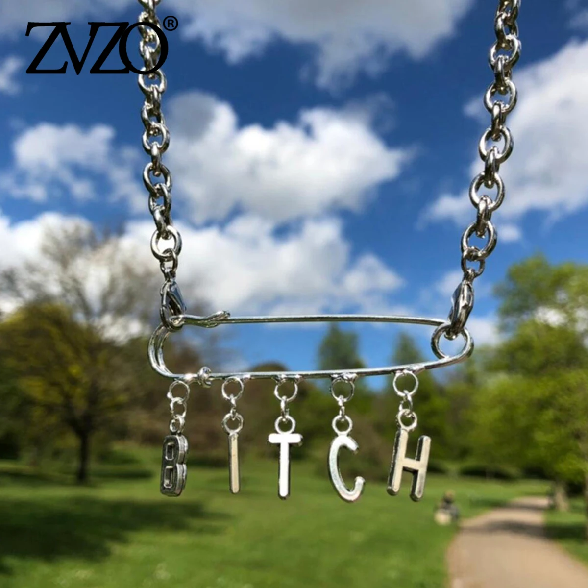 Рок Панк стиль безопасности булавка кулон ожерелье s Харадзюку Готический Мода колье ожерелье для девочек Женский винтажный подарок Collares Mujer