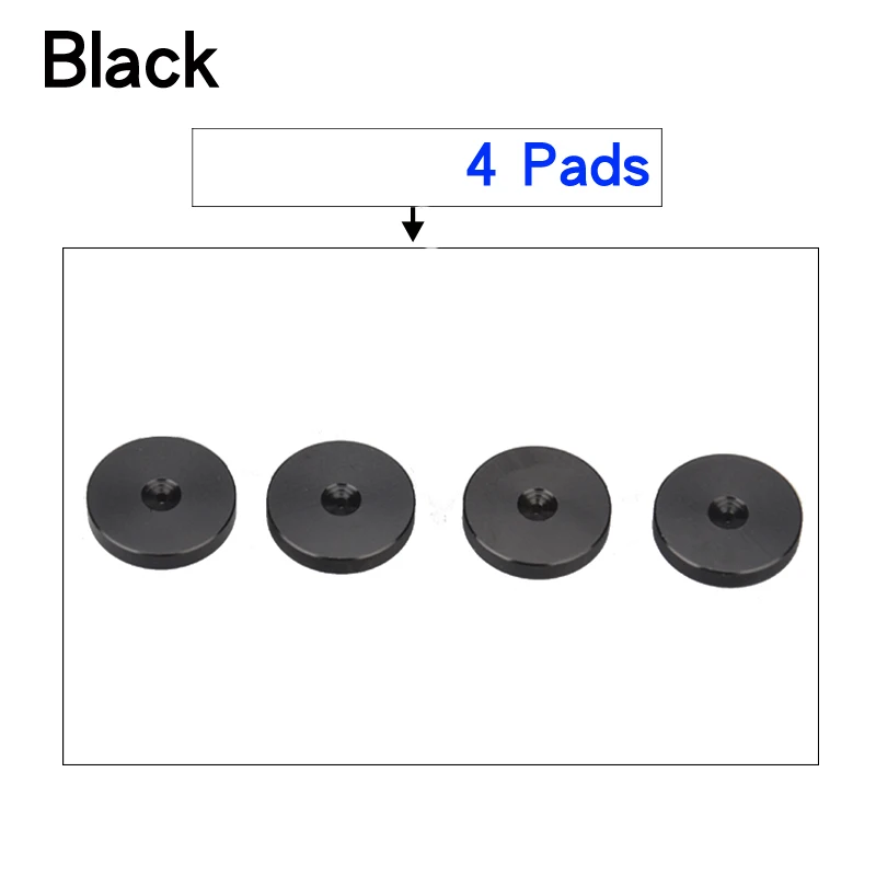 4 Pads Black