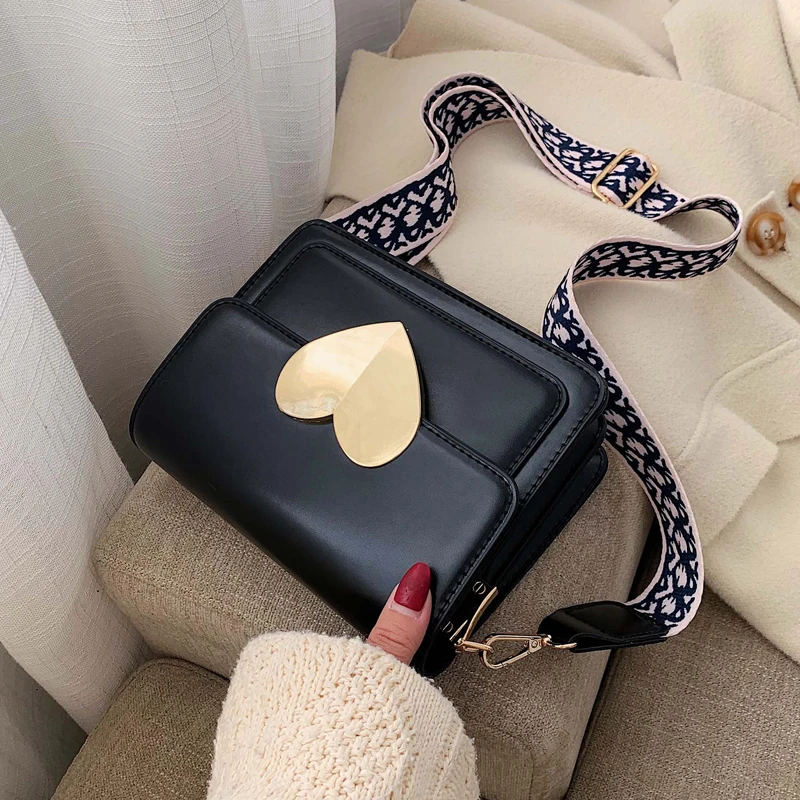 Французская нишевая женская сумка Новая модная Корейская сумка через плечо с широким ремешком модная маленькая квадратная сумка