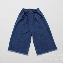 Осенние детские ковбойские Широкие штаны, Осенние широкие ковбойские штаны с бахромой для мальчиков и девочек