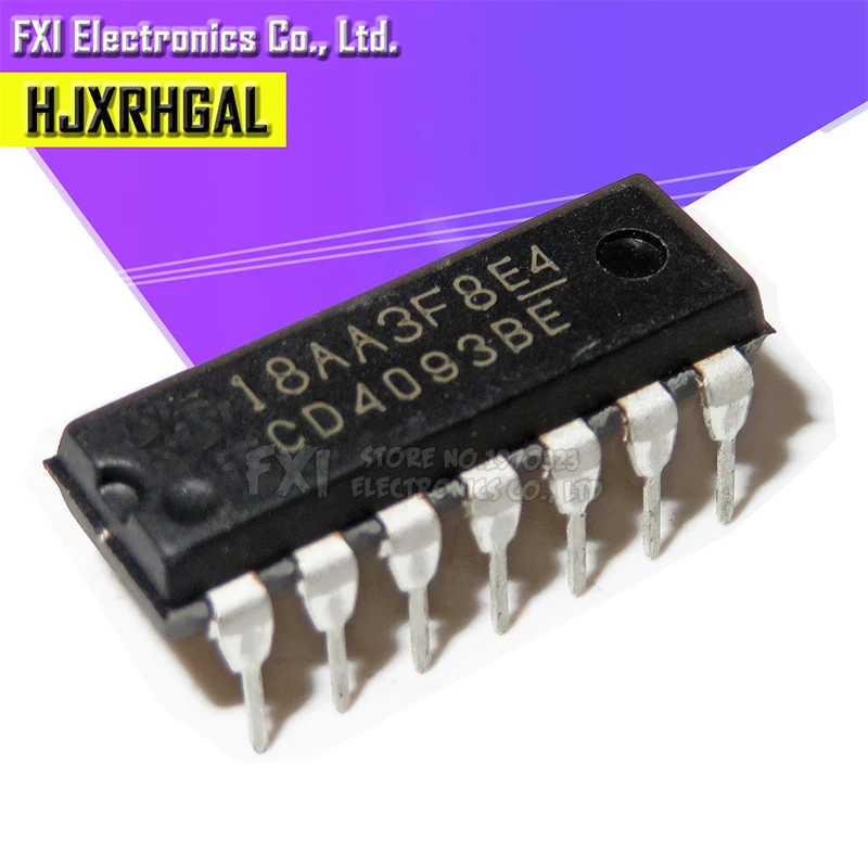 10 шт. CD4093BE DIP14 CD4093 DIP новый оригинальный|shipping free| |