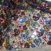 GLace 1Y/лот Африканский блеск кружева с пайетками для свадебного платья украшения для самодельного изготовления материал TX1428