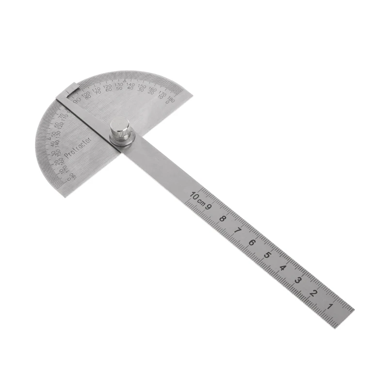 Нержавеющая сталь 180 градусов транспортир Angle Finder роторный с измерительной линейкой; 100/150/300 мм Прямая поставка Поддержка