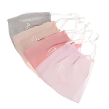 1pc primavera verão chiffon protetor solar máscara protetora de pólen respirável máscara fina para mulher à prova de poeira máscaras de muffle