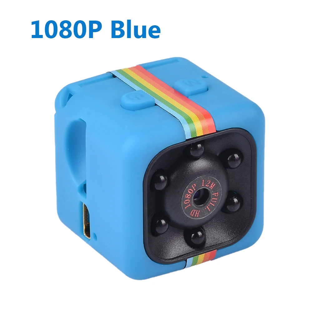 Blue 1080P Мини-камера HD 1080P с датчиком ночного видения, видеокамера, движения, DVR, микро камера, Спортивная DV видео, маленькая камера для улицы - Цвет: Blue 1080P