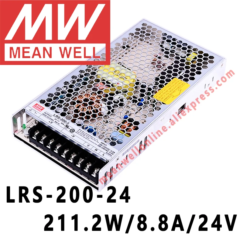 

Mean Well LRS-200-24 meanwell 24V/8.8A/211W DC Single Output Switching Power Supply online store