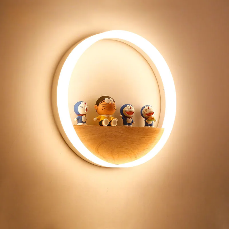 

Nordic bedroom wall lamp bedside lamp simple modern solid wood aisle corridor balcony living room children's decorative lamp
