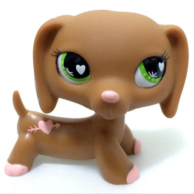 Rare littlest pet shop lps toys dog collection cute littlest sausage old original animal figure kids Christmas gifts 72
