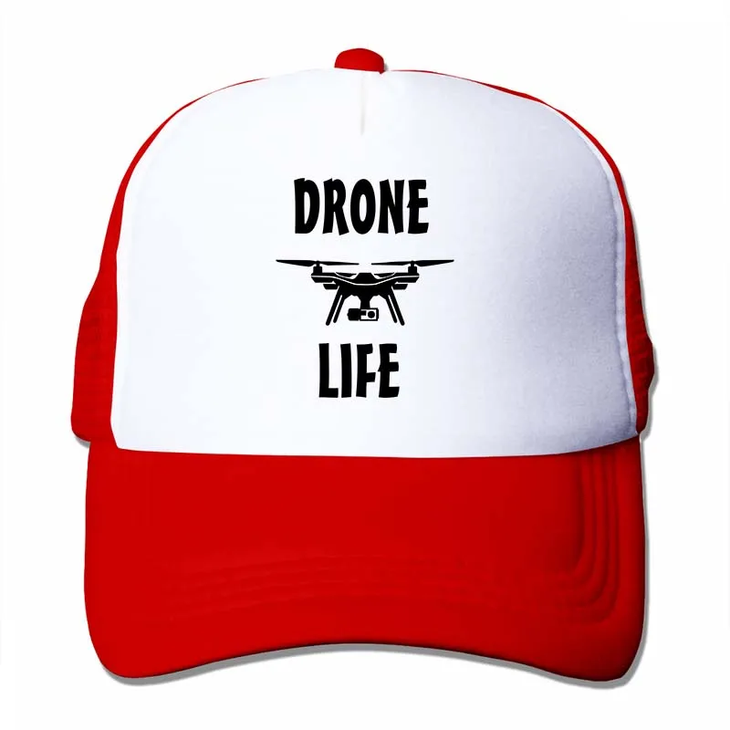 Дрон жизнь DJI Yuneec Syma Mavic бейсбольная кепка для мужчин и женщин Кепка для водителя грузовика модная Регулируемая Кепка - Цвет: 4-Red