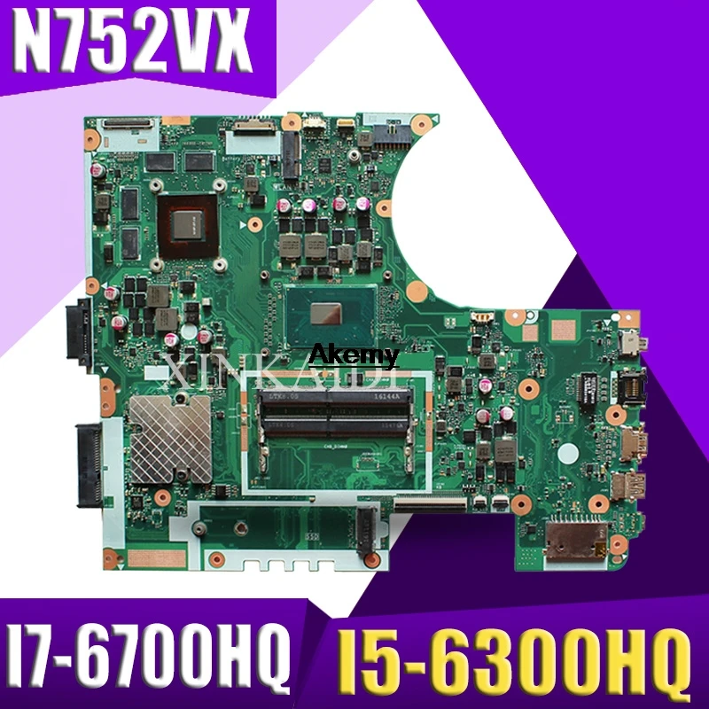 Best Price Exchange Laptop Motherboard For ASUS N752VX N752V N752VW I7-6700HQ/ I5-6300HQ Mainboard
