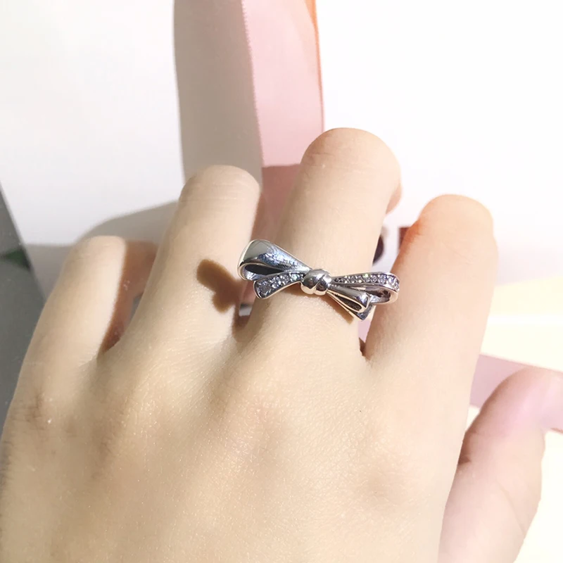 Серебряное кольцо для женщин, настоящее Серебро S925 пробы, нежные модные ювелирные изделия, Женское кольцо