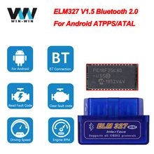 Супер Мини ELM 327 V1.5 PIC18F25K80 obd2 сканер Bluetooth ELM327 V1.5 1,5 OBD 2 OBD2 автомобильный диагностический инструмент ODB2 считыватель кодов