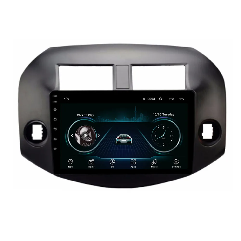 Мультимедийный проигрыватель для TOYOTA RAV4 Android 10 1/9/8 2007 2008 2009 2010 2011 стерео DVD