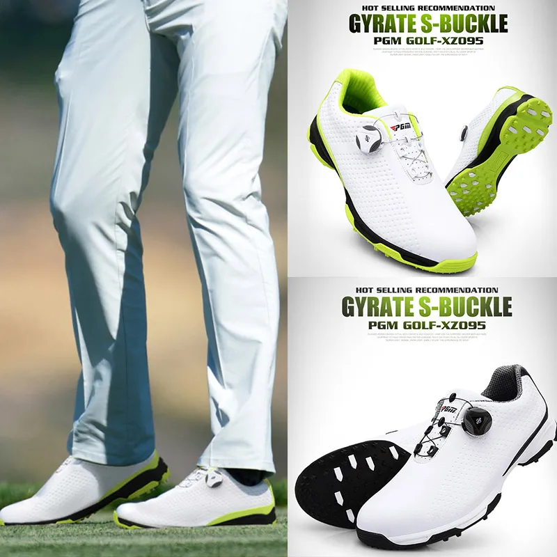 

Golf Golf Shoes Men Sports Waterproof Shoes Breathable Knobs Buckle Anti-slip Training Sneakers FDX99