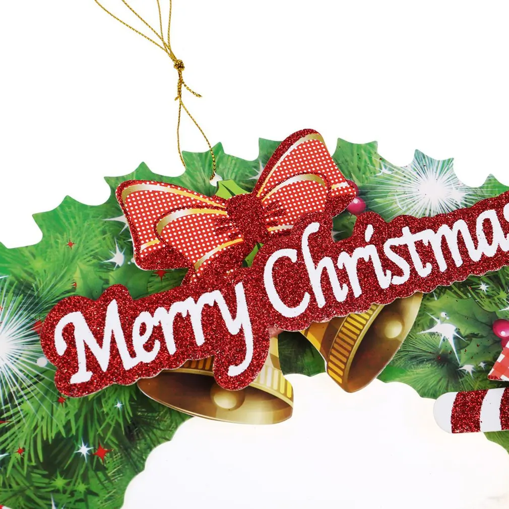 Christmas Paper three-dimensional garland door hanging Christmas decor