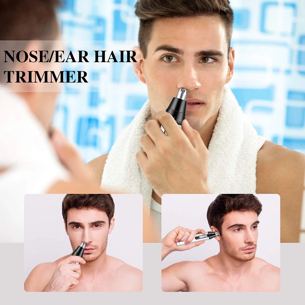 In Electric Nose And Ear Trimmer For Men Clipper Hair Removal Beard Eyebrow  Trimmers Shaving Cutting Machine Home Use Device Nose Ear Trimmer  AliExpress | Electric Nose Ear Hair Trimmer Eyebrow Hair