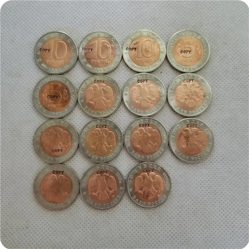 Сувениры-Россия реплика Дикая природа Красная книга серии UNC 5 Rouble/10 Rouble 50 Rouble/дикие животные имитация монеты
