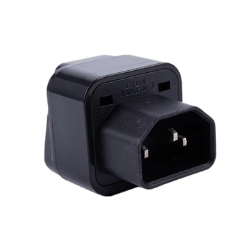 

IEC 320 C14 to universal Female Power Adapter AC Power Plug Connector, Black