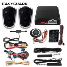 Easyguard Pke Auto Alarm Passief Keyless Entry Remote Start Stop Drukknop Smart Auto Start