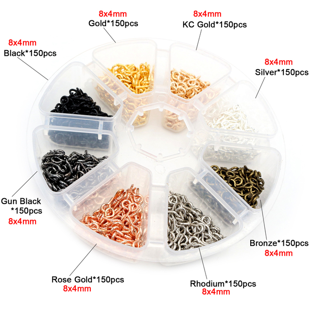 Set Box 3 4 5 6 7 8 10mm 8 Colors Open Jump Rings Split Rings Link Loop For DIY Jewelry Making Findings Connector