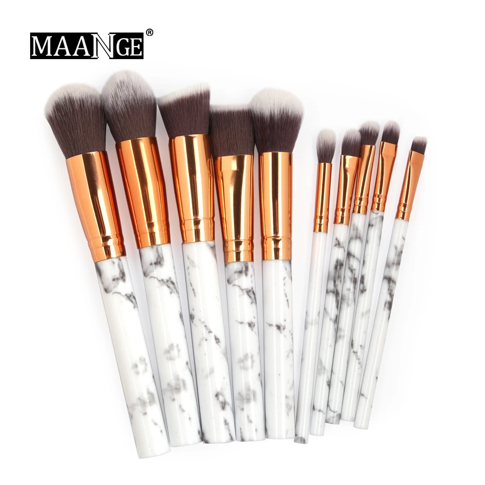 

MAANGE 5/10/20Pcs Marble Makeup Brushes Set Brushes For Eyeshadow Eyelash Eyebrow Brush Make Up Brushes Tools Pro Eye Blending