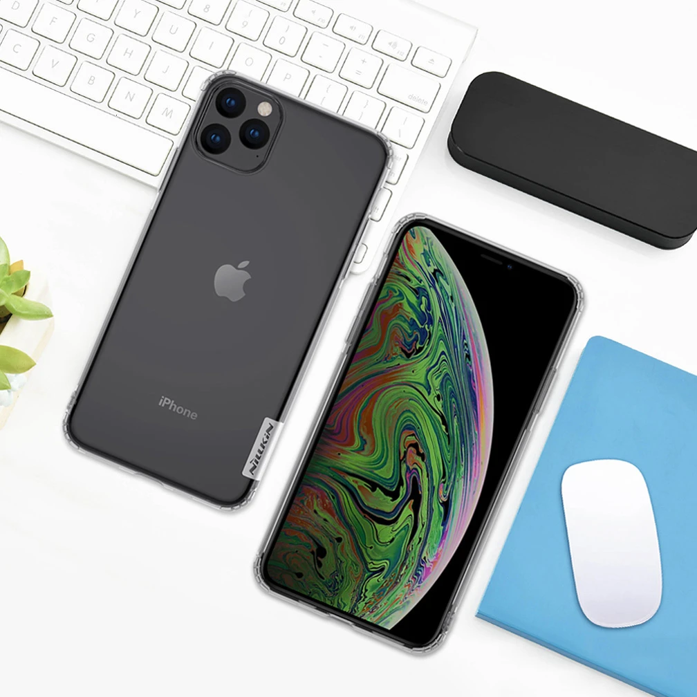 Для iPhone 11 Pro Max чехол Nillkin мягкий натуральный ТПУ чехол для iPhone 11 тонкий силиконовый прозрачный чехол для iPhone 11 Pro Чехол