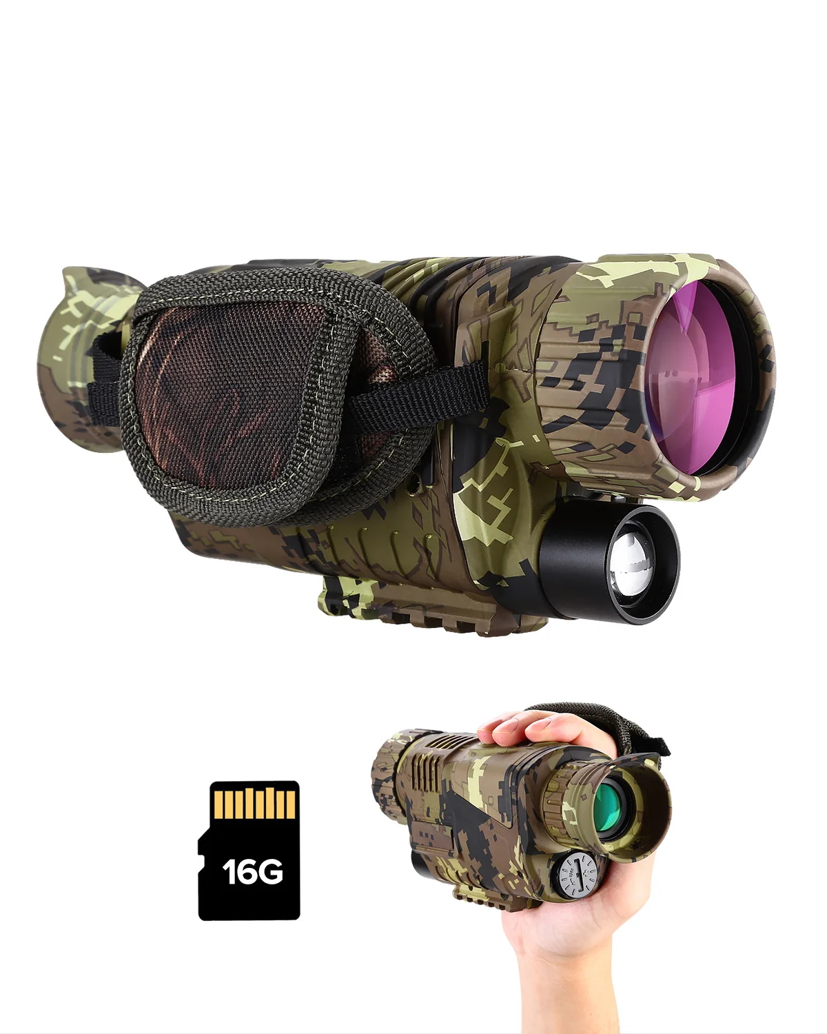 PROD 4000906599185 Infrared Digital Night Vision Monocular Binoculars
16G IR Telescope 5x8 Optics Scope Photo Video Recording Hunting Camera
Device PROD 4000906599185 Infrared Digital Night Vision Monocular Binoculars
16G IR Telescope 5x8 Optics Scope Photo Video Recording Hunting Camera
Device