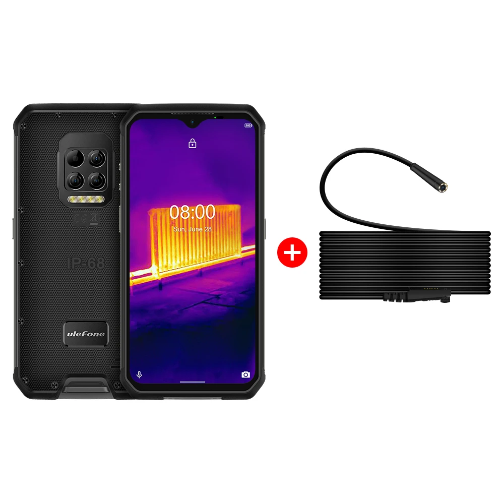 Ulefone Armor 9 Android 10 Mobile Phone Helio P90 Octa Core Smartphone IP68/IP69K Rugged Cellphone Thermal Imaging Camera 6600mA ddr5 ram 8GB RAM