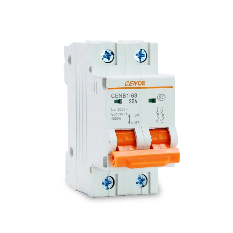 2p 1000V DC 16A высокое качество dc солнечный выключатель миниатюрный 16a защита от