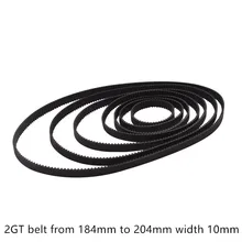 Cinto impressora C-20 3D GT2 closed loop borracha 2GT cronometragem largura 10mm de Comprimento 300 320 350 360 376 380 400 500 600 610 milímetros