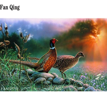 

5D DIY Full Square/Round Diamond Painting Colorful golden pheasant Diamond Embroidery Rhinestone Cross Stitch Home Decor Gifts