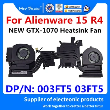 

Laptop New original CPU/Graphics Cooling Heatsink Fan Assembly For Dell Alienware 15 R4 ALW15 R4 DDR51-1070 GTX1070 003FT5 03FT5