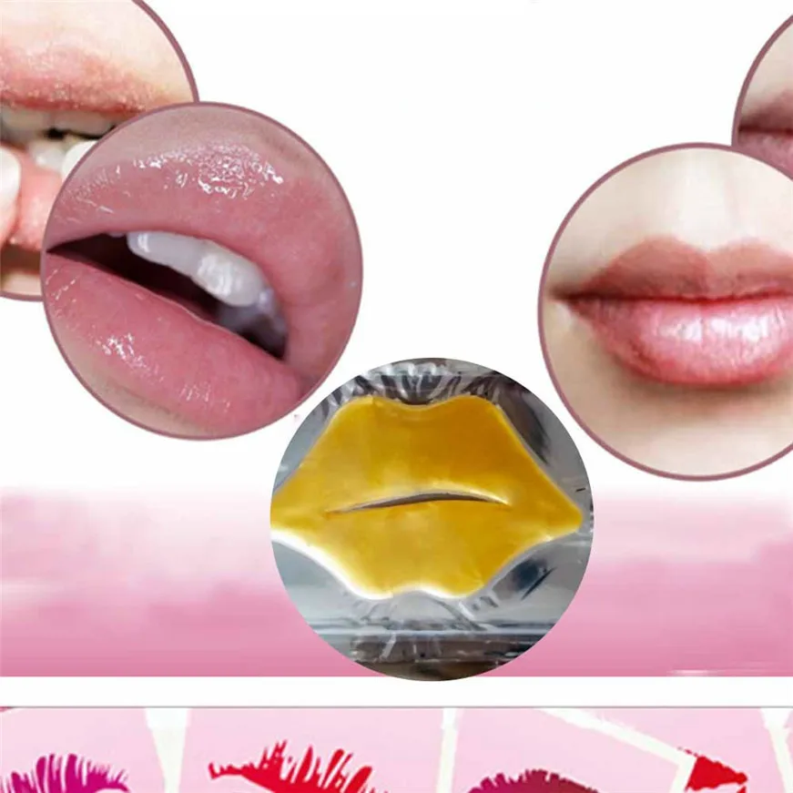 

Lip Mask Women Crystal Collagen L ip Mask Lip Film Moisturizing Exfoliating L ips Care Essence Anti Ageing Patch Pad Gel 1pcs