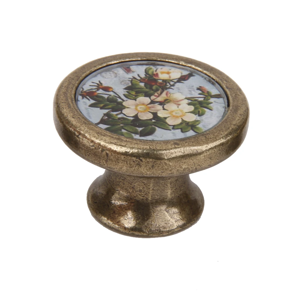 Vintage Cabinet Door Drawer Dreser Handle Pull Wardrobe Retro Knob Hardware Zinc alloy Home Decors Item