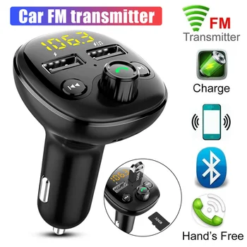 

Quick Charge Wireless Bluetooth 5.0 12-24V Car Mp3 Player Car Phone Charger U Disk Radio Adapter 3.1A FM Transmitter