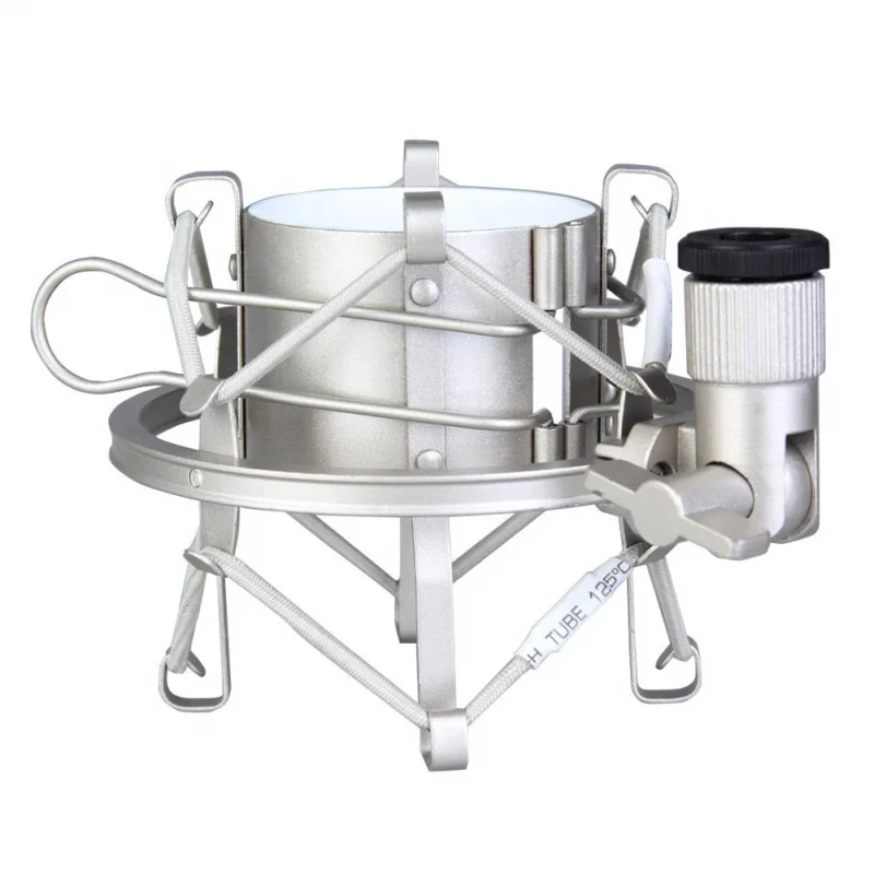 miniphone Shock Mount 50MM For 48MM-54MM Diameter Condenser Mic Silver