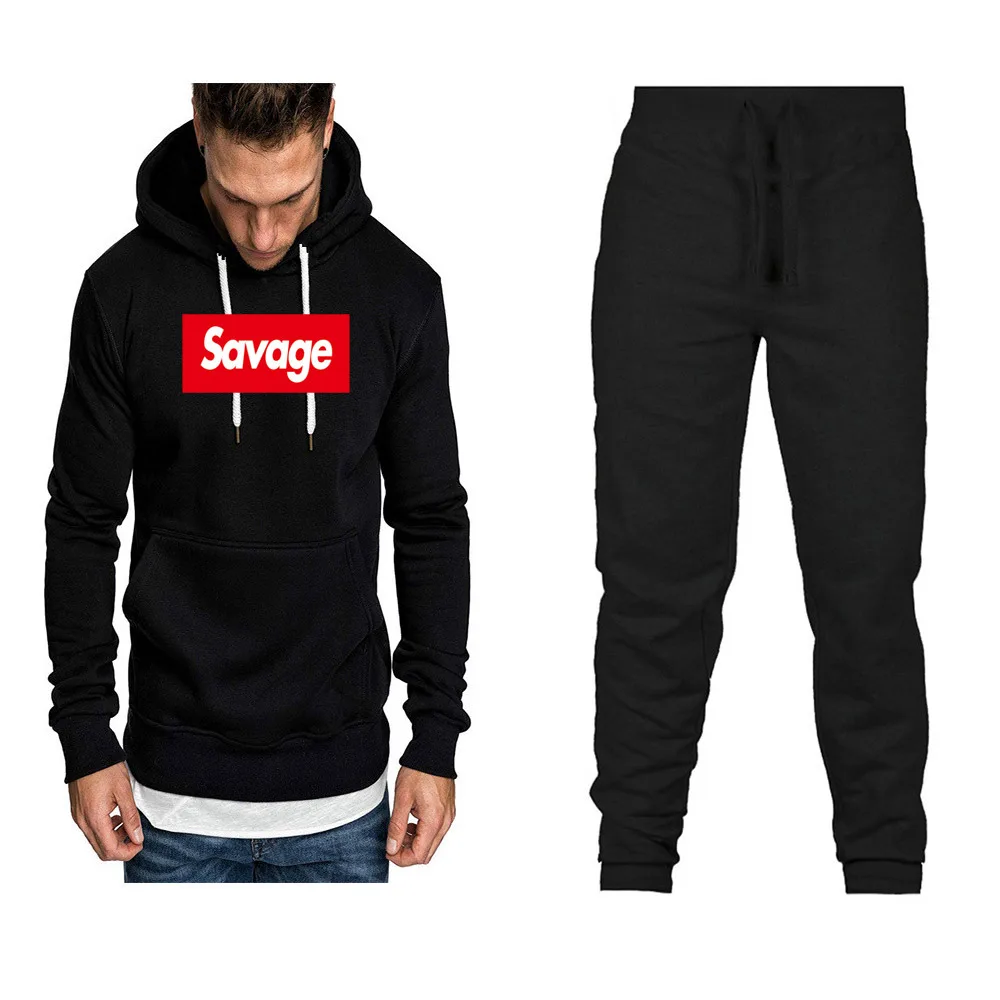 

Fashion Brand Men And Women Mixed Colors Hoodie Hoodie Spring And Autumn Set plus Velvet Printed Coat Hoodie Sports Set