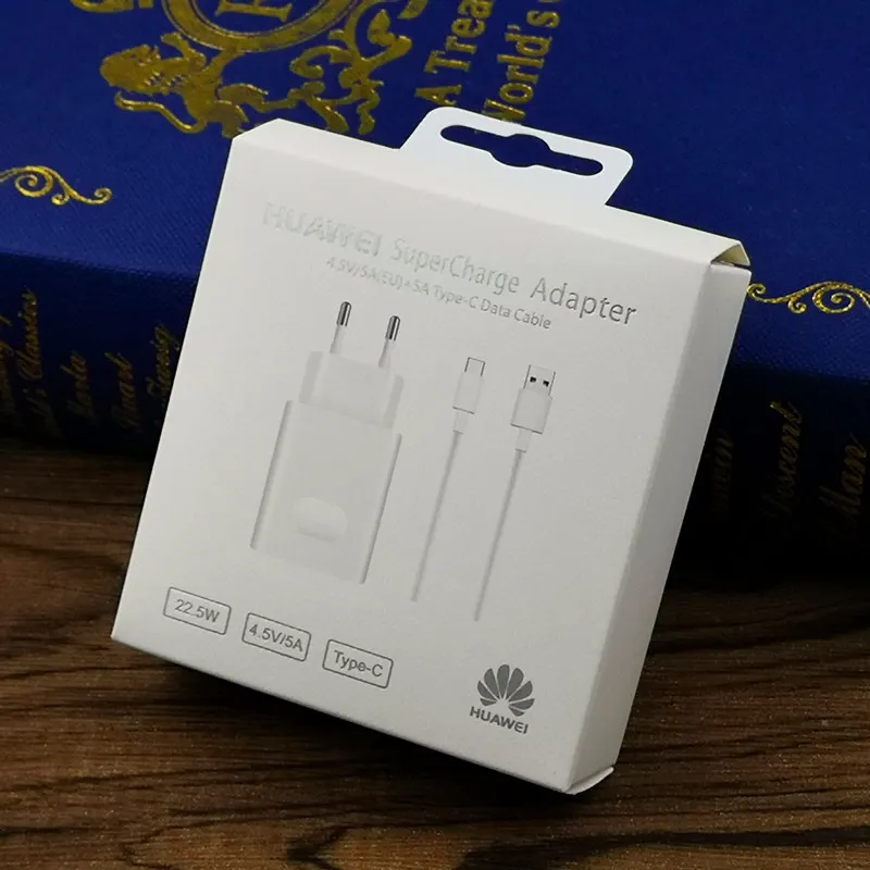 Оригинальное быстрое зарядное устройство huawei 4,5 V 5A для huawei P20 Pro P20 Lite mate 10 mate 20 Pro Nova 5 pro 5A type C-Cable
