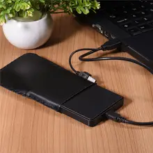 Черный высокоскоростной USB 2,0 жесткий диск Внешний корпус Чехол 2,5 дюймов SATA HDD корпус ABS коробка для жесткого диска