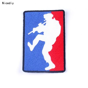

Nicediy CS GO Logo Patch Embroidered Military Patches For Clothing Patch Iron On Patches On Clothes Stripes Badges C