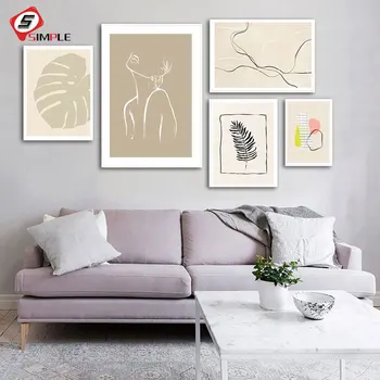 

Nordic Minimalist Line Drawing Sexy Woman Body Nude Posters And Prints Wall Canvas Art Paintings Wall Pictures For Bedroom Decor