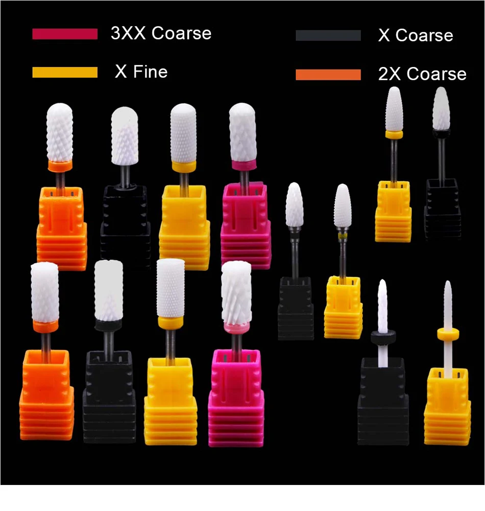 Kit Perceuse à Ongles électrique 6 Pièces – Manucure Pédicure, Limes Et Embouts