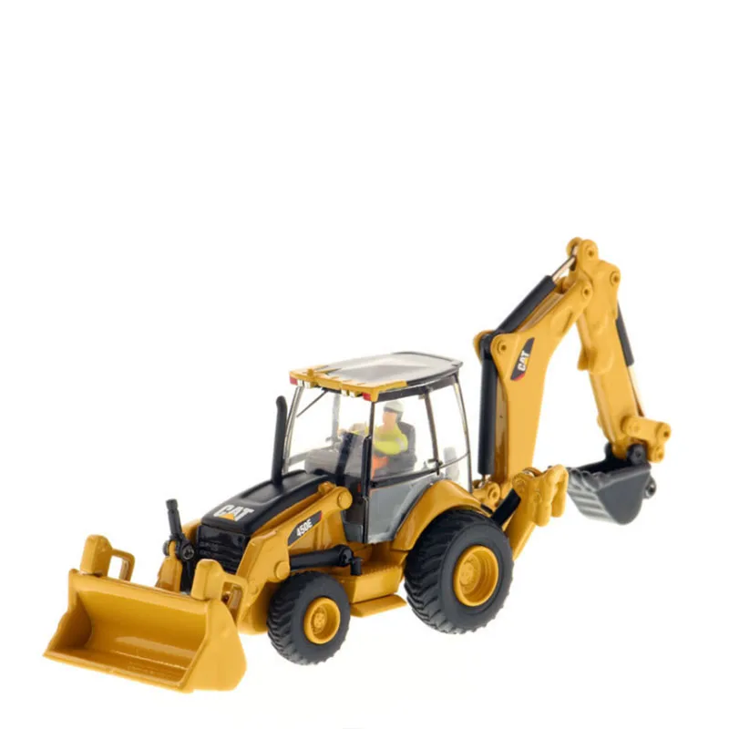 

1:87 Scale CAT 772 Transporter Construction Excavator 450D Ballgrader 12M3 Loader 966M Forkli Truck for Kid Toy Funs for Collect