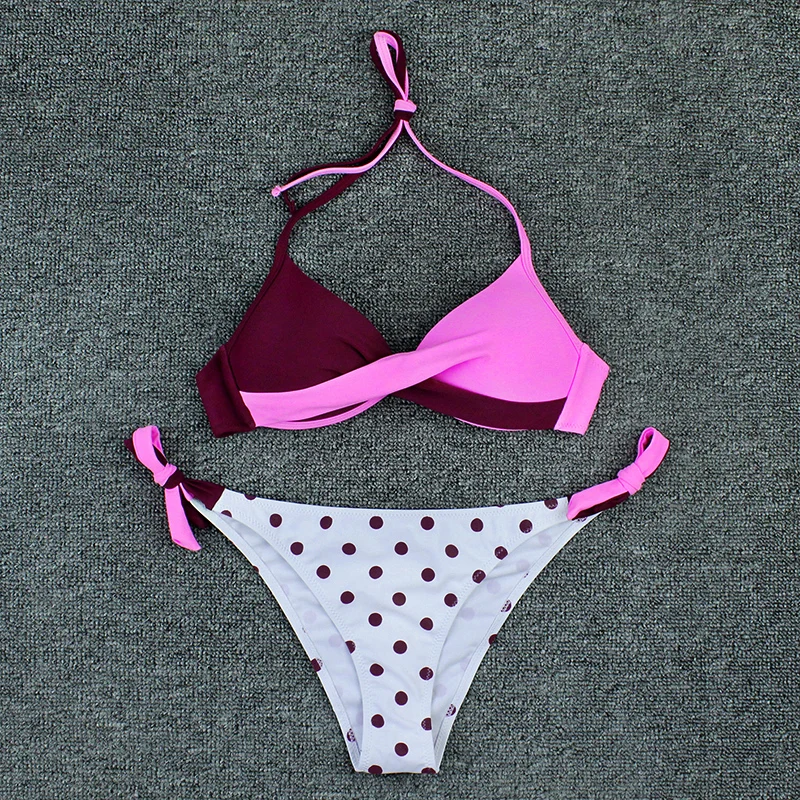 Push Up Swimsuit Women Floral Print Bikini Set