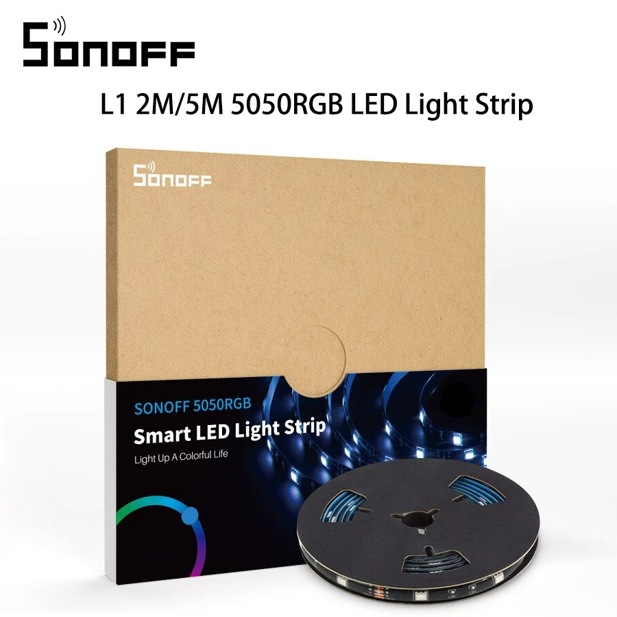 Светодиодная лента Sonoff 5050RGB с регулируемой яркостью 2 м/5 м|Модули для умного дома|