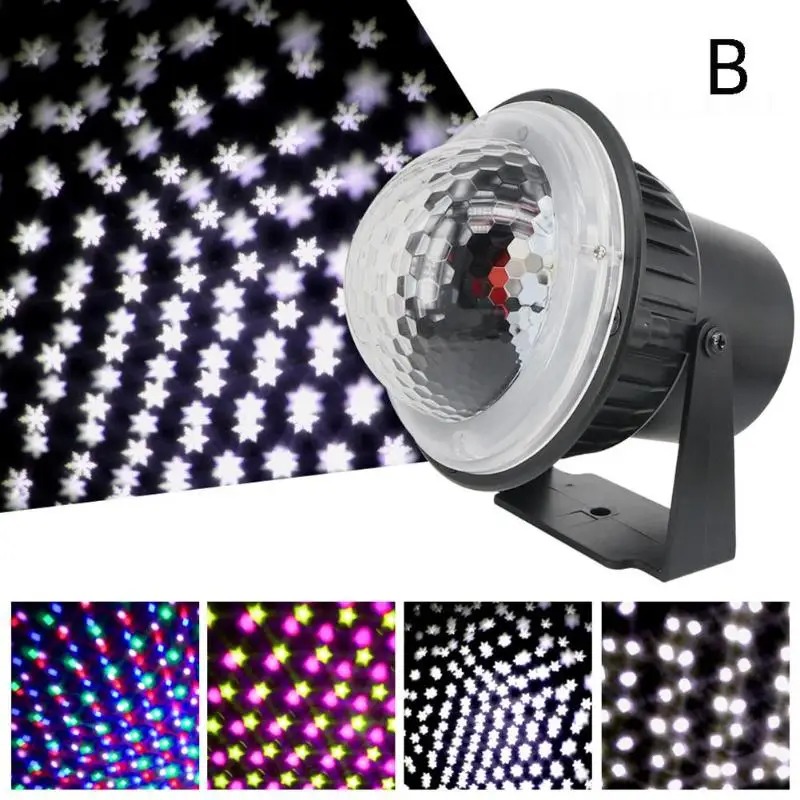Christmas Decoration LED Magic Ball Laser Lamp Rotary Party Wedding KTV Stage Light Xmas Decor