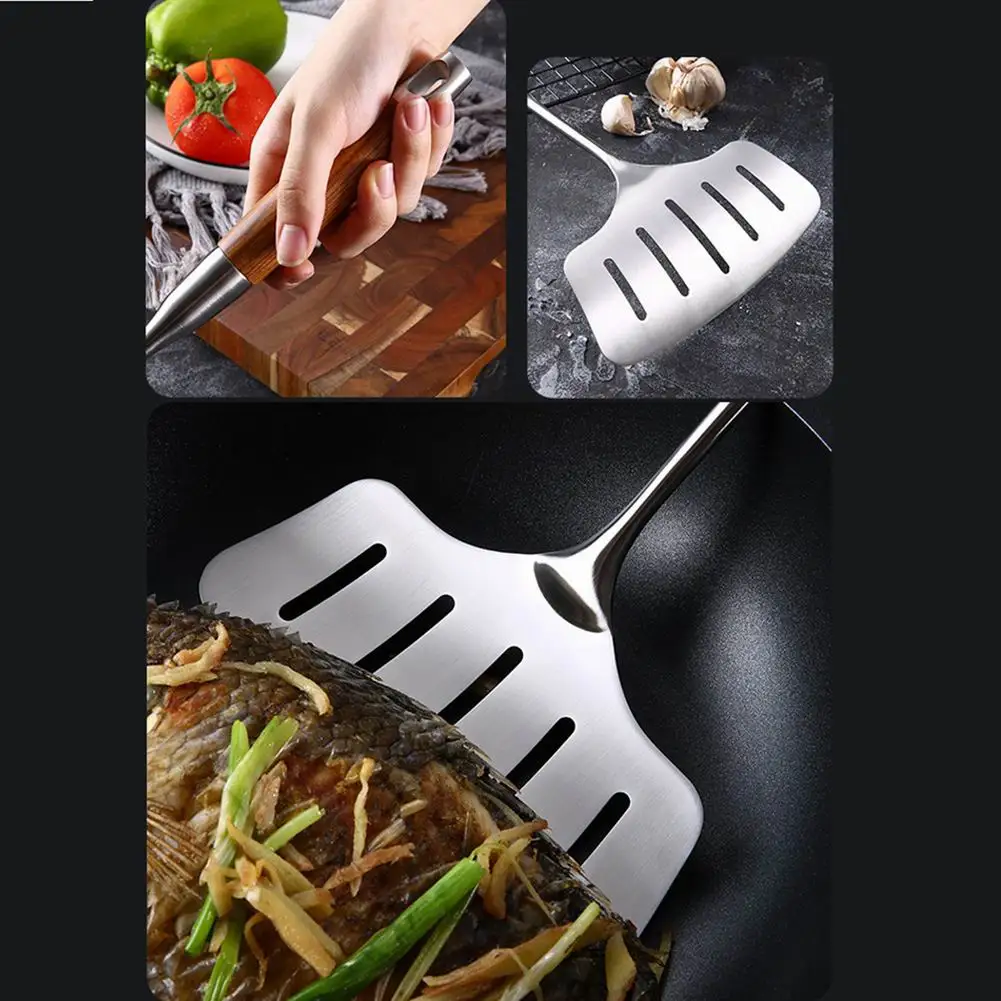Кухонные инструменты, шпатель с прорезями, очень широкий кухонный шпатель для приготовления пищи, выпечки, жарки