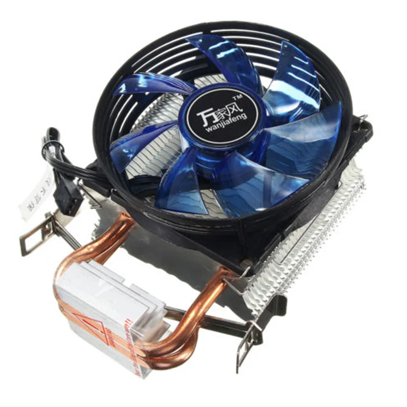 12V LED PC Computer CPU Aluminum Cooling Heatsink Fan Cooler Intel LGA775 AMD//2/&